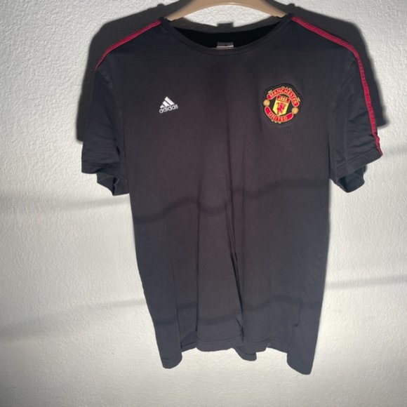 2000s Adidas Manchester United Ringer Tee - Picture 3 of 13